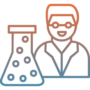 Bilim adamı ikonu ana hatlarıyla