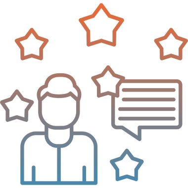 Geri bildirim derecelendirme müşteri simgesi