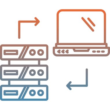 ağ paylaşım simgesi, illüstrasyon, vektör