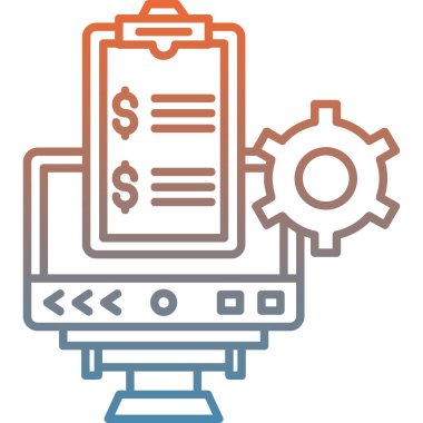 iş yönetimi simgesi, vektör illüstrasyonu