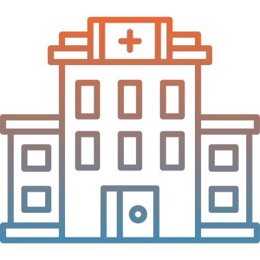 Hastane simgesini ana hatlarıyla oluşturma