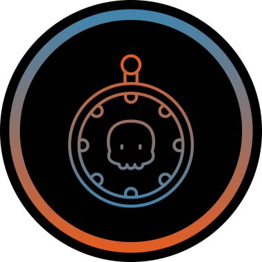 Kurukafa simgesi vektör illüstrasyonu