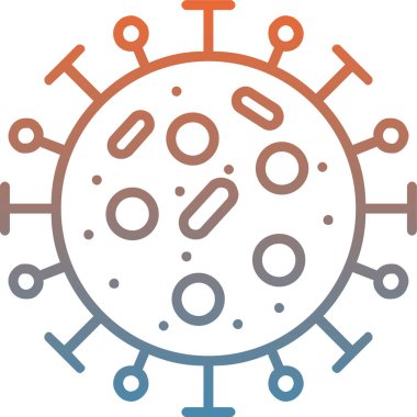 covid - 19 koronavirüs simgesi dış hatlar biçiminde