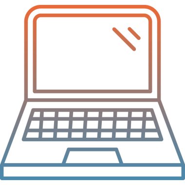 Bilgisayar simgesi. Web illüstrasyonu basit