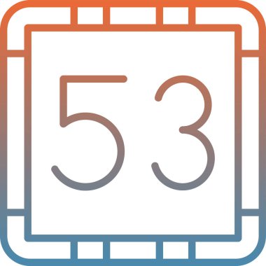 Takvim 5 simgesi, özet vektör illüstrasyonu