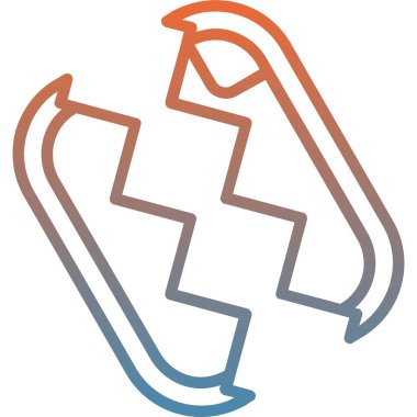 Modern simgenin vektör illüstrasyonu