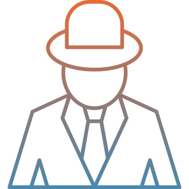 Şapka simgesi olan iş adamı