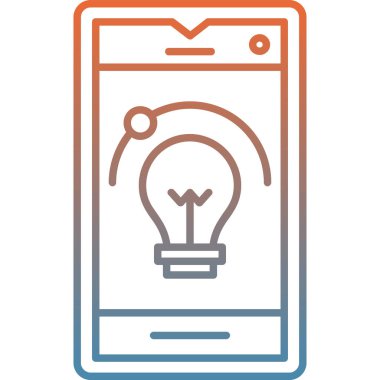 Cep telefonu simgesinin vektör illüstrasyonu