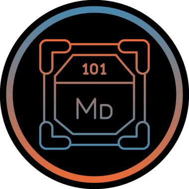 Kimyasal simge vektör çizimi