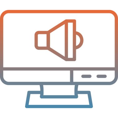 bilgisayar simgesi vektör illüstrasyonu