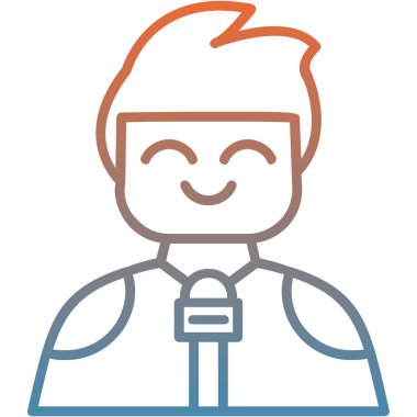 avatar çocuk simgesi düz stil