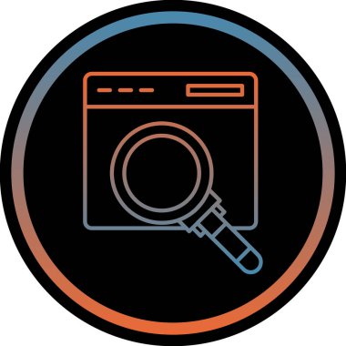 çamaşır makinesi simgesi. vektör illüstrasyonu