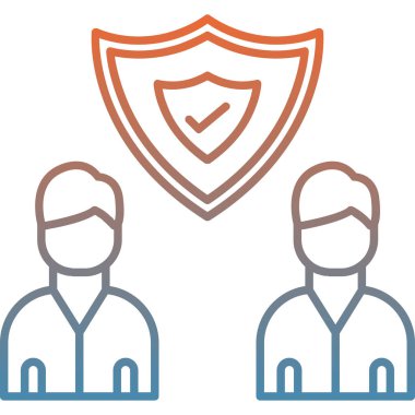 iş insanları simgesi, vektör illüstrasyonu