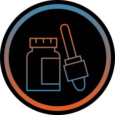 Modern b 'nin vektör illüstrasyonu simge tıbbından yoksun