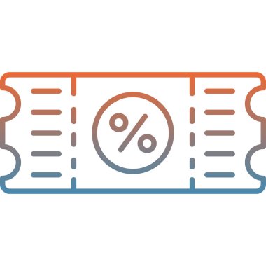 İndirim simgesinin vektör illüstrasyonu