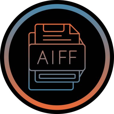 Bir dosya biçiminin vektör illüstrasyonu