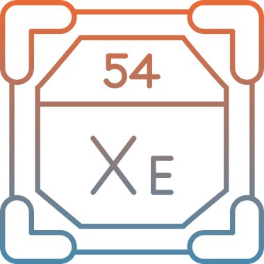 Modern bir simge tasarımının vektör illüstrasyonu