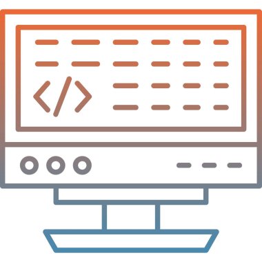 Düz vektör simgesi kodlanıyor
