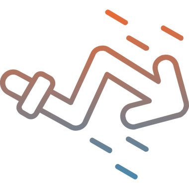 İzole edilmiş tek bir adamın vektör çizimi