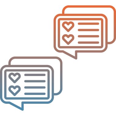 vektör çizim sohbet Icon set