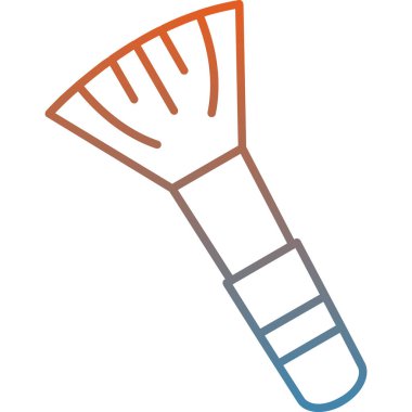 Boya Fırçası. Web simgesi basit illüstrasyon