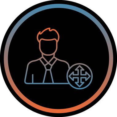 Haçı olan bir adamın vektör çizimi