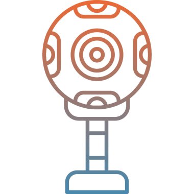 Robot simgesinin vektör illüstrasyonu