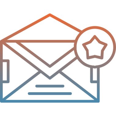 e-posta simgesi doldurulmuş - taslak biçimi