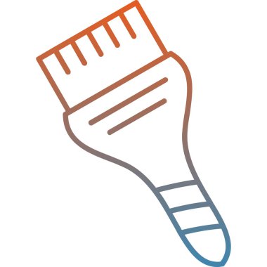 Fırça simgesi vektör illüstrasyonu