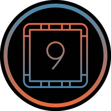 Tek bir simgenin vektör illüstrasyonu