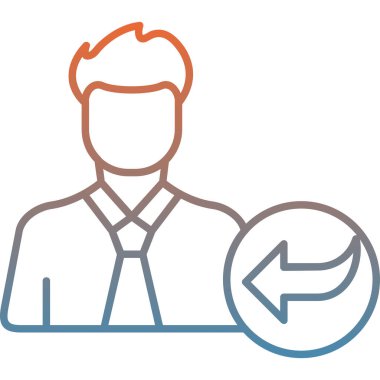 kullanıcı. Web simgesi basit illüstrasyon