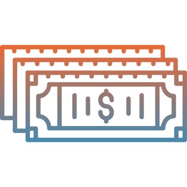 nakit para nakit ikonu doldurulmuş dış hat biçimi