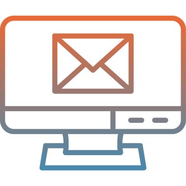 e- posta simgesi vektör illüstrasyonu