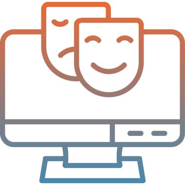 Bilgisayar. Web simgesi basit illüstrasyon