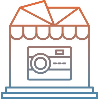 simge vektör illüstrasyonunu sakla