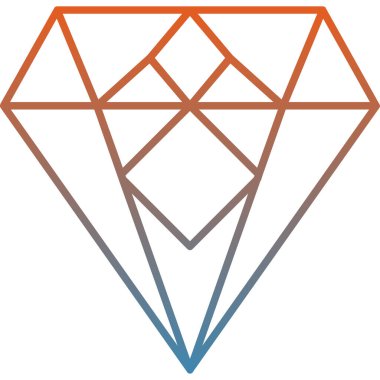 Elmas simgesi, vektör, illüstrasyon