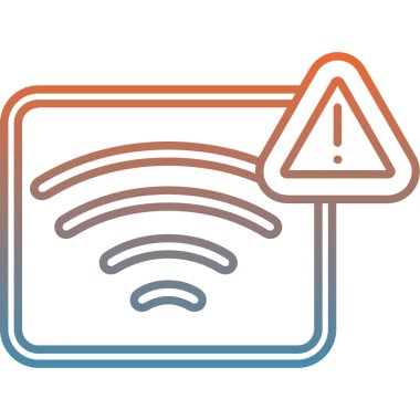 Kablosuz ağ simgesi. Beyaz arkaplanda internet düğmesi