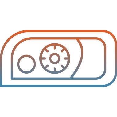 radyo simgesi vektör illüstrasyonu