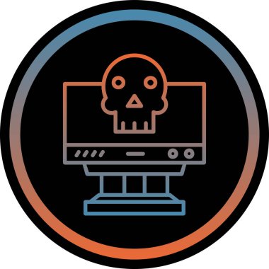 Web ve mobil uygulaması tasarımı, kafatası logo kavramı için beyaz arka plan üzerinde izole kafatası simge vektör