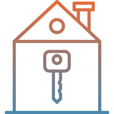 Ev simgesi vektör illüstrasyonu