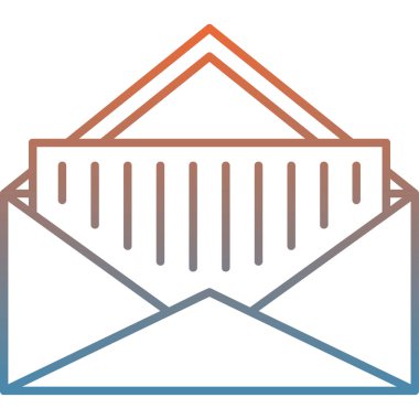 E- posta simgesi vektör illüstrasyonu