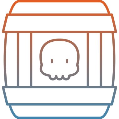 Cadılar Bayramı Web simgesi basit illüstrasyon