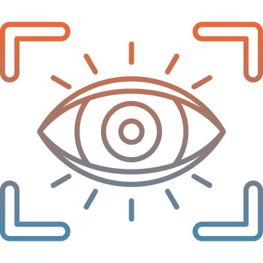 Göz simgesi vektör illüstrasyonu