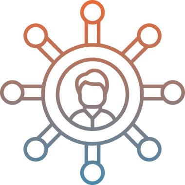 İş ve finans simgesinin vektör illüstrasyonu