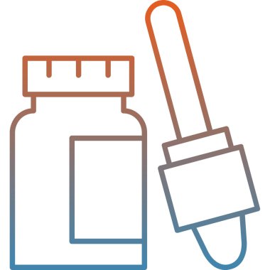 ilaç şişesi illüstrasyonu