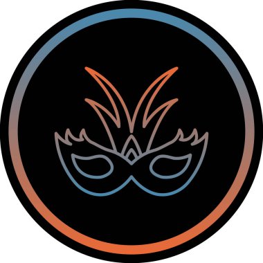 eşarplı karnaval maskesi