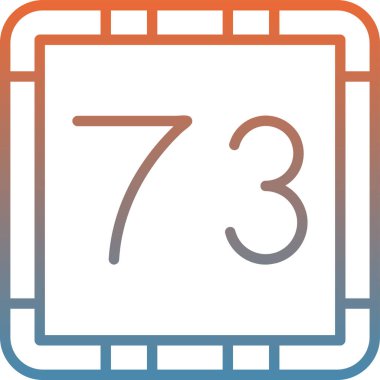 Takvim simgesi, vektör illüstrasyonu basit tasarım