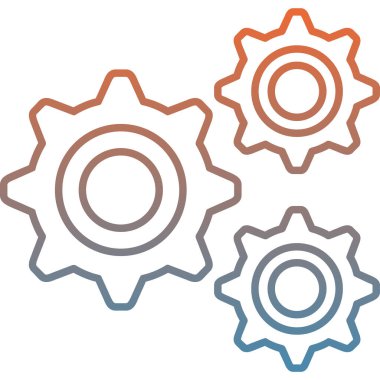 Teçhizat Web simgesi basit illüstrasyon