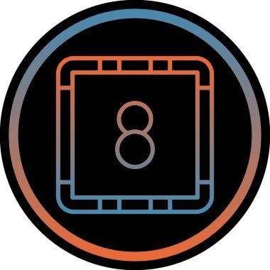 Modern bir simgenin vektör illüstrasyonu