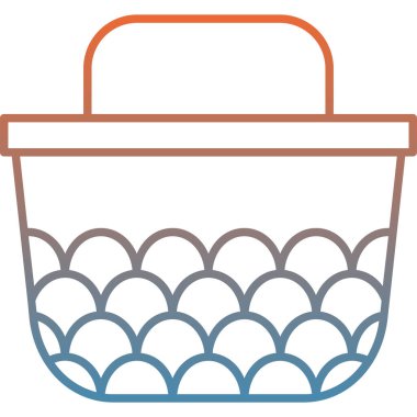 Sepet Simgesi vektör illüstrasyonu